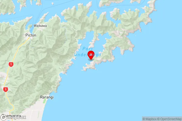 Pipi Bay,Marlborough Region Map