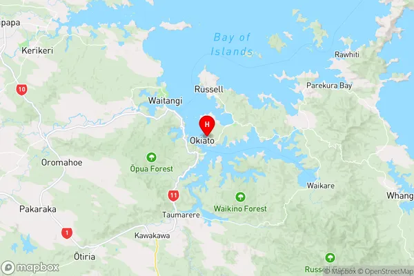 Pipiroa Bay,Northland Region Map