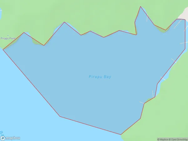 Pirapu Bay, Marlborough Polygon Area Map