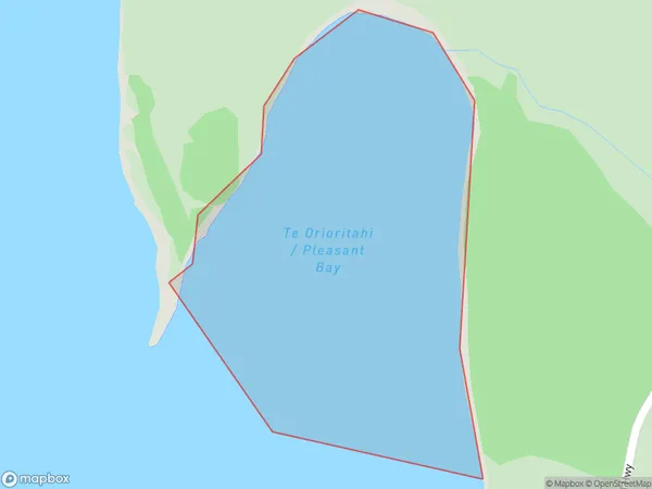 Pleasant Bay, Otago Polygon Area Map