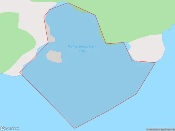 Pohatuwhakairi Bay, Waikato Polygon Area Map