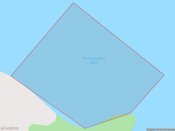 Pohueuorau Bay, Bay of Plenty Polygon Area Map