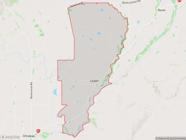 Lauder, Otago Polygon Area Map