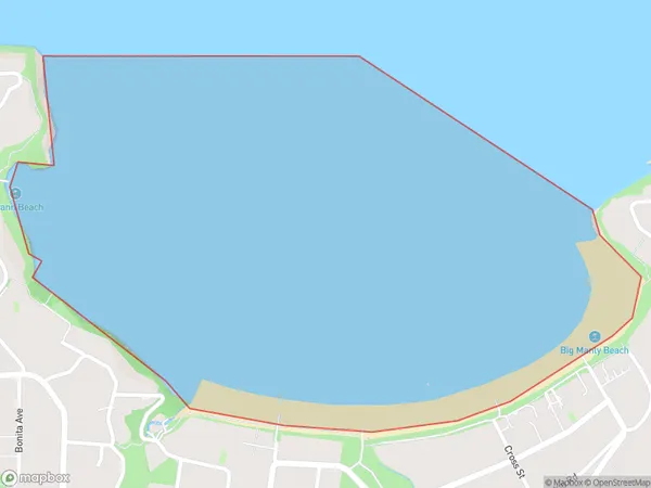 Polkinghornes Bay, Auckland Polygon Area Map