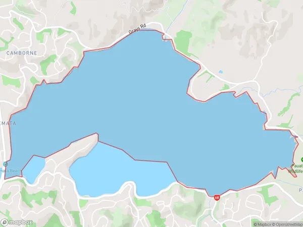 Te Awarua-o-Porirua Harbour (Pauatahanui Arm), Otago Polygon Area Map