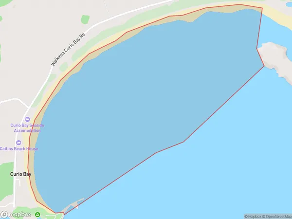 Porpoise Bay, Southland Polygon Area Map