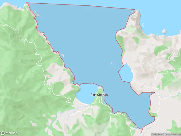 Port Charles, Otago Polygon Area Map