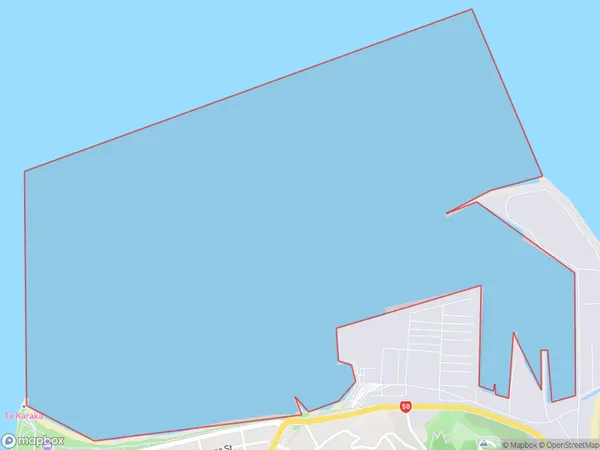 Port of Napier, Hawke's Bay Polygon Area Map