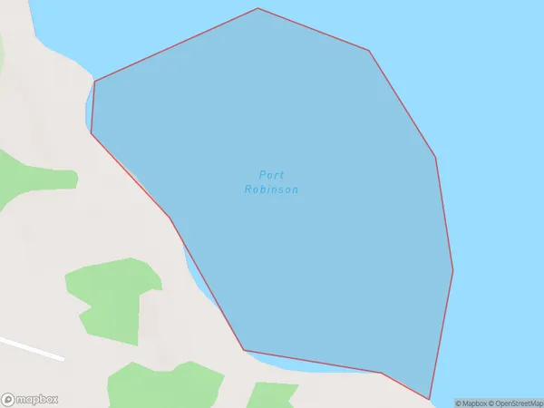 Port Robinson, Otago Polygon Area Map