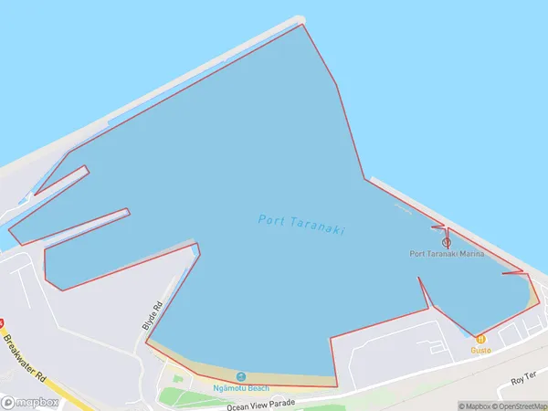 Port Taranaki, Taranaki Polygon Area Map