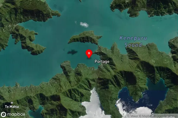 Portage Bay,Marlborough Satellite Map