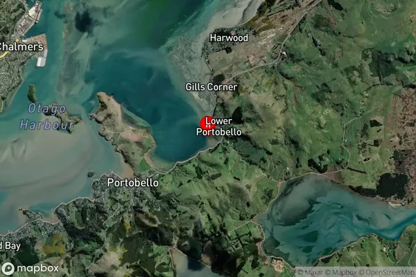 Portobello Bay,Otago Satellite Map