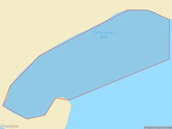 Potoorangi Bay, Waikato Polygon Area Map