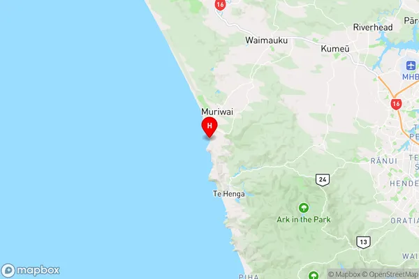 Powell Bay,Auckland Region Map
