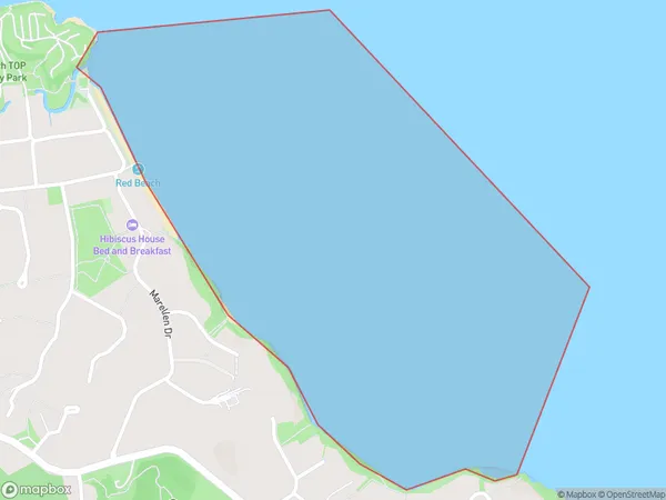 Puawai Bay, Auckland Polygon Area Map