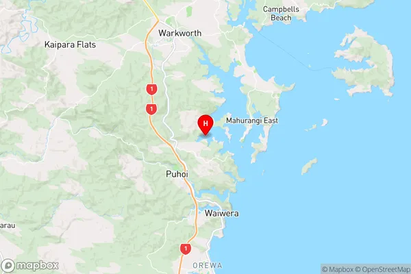 Pukapuka Inlet,Auckland Region Map