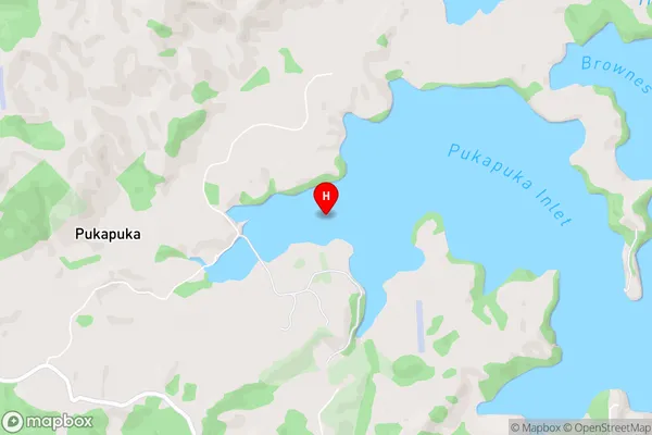 Pukapuka Inlet,Auckland Area Map