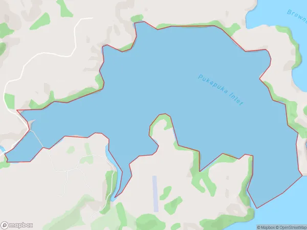 Pukapuka Inlet, Auckland Polygon Area Map