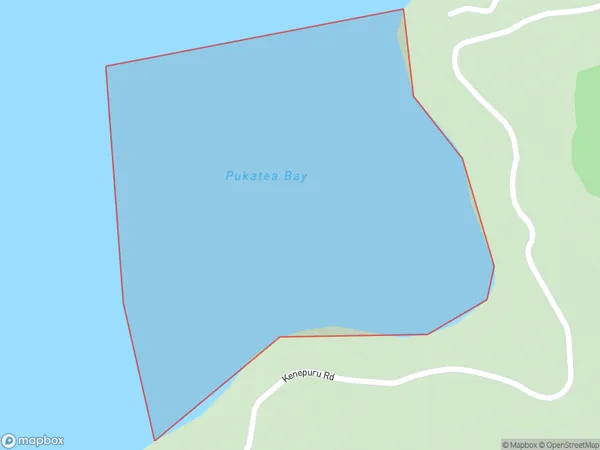 Pukatea Bay, Marlborough Polygon Area Map