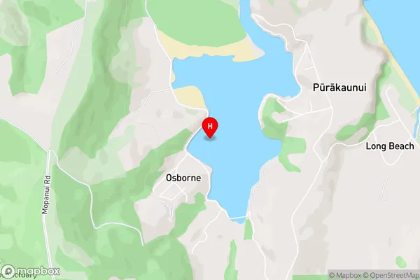 Purakaunui Inlet,Otago Area Map