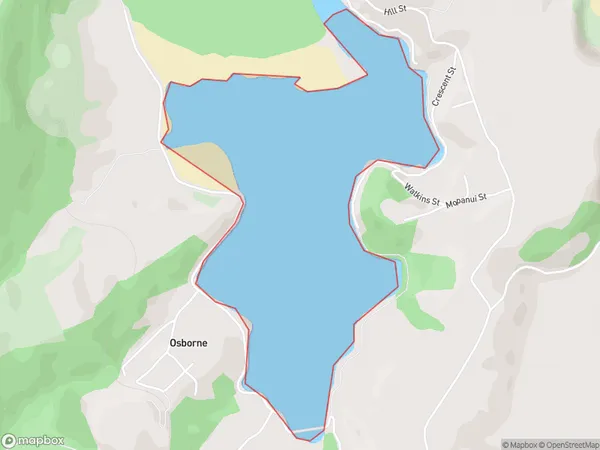 Purakaunui Inlet, Otago Polygon Area Map