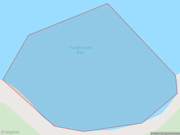 Putakokota Bay, Northland Polygon Area Map