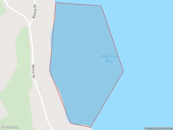 Rahuiroa Bay, Bay of Plenty Polygon Area Map