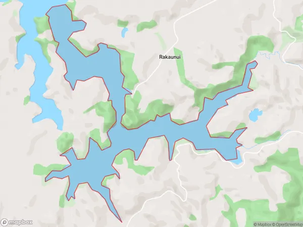 Rakaunui Inlet, Waikato Polygon Area Map