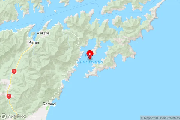 Rangitane Bay,Marlborough Region Map