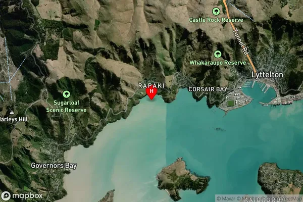 Rapaki Bay,Canterbury Satellite Map