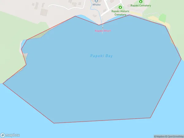 Rapaki Bay, Canterbury Polygon Area Map