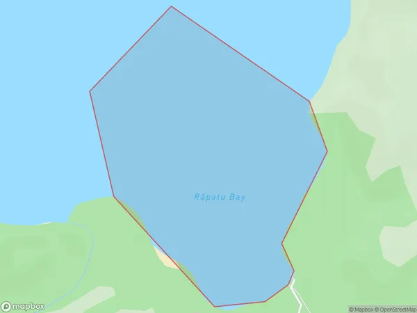 Rapatu Bay, Bay of Plenty Polygon Area Map