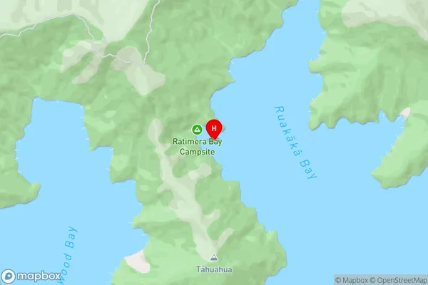Ratimera Bay,Marlborough Area Map