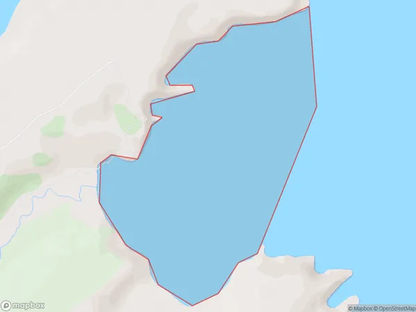 Raupo Bay, Otago Polygon Area Map