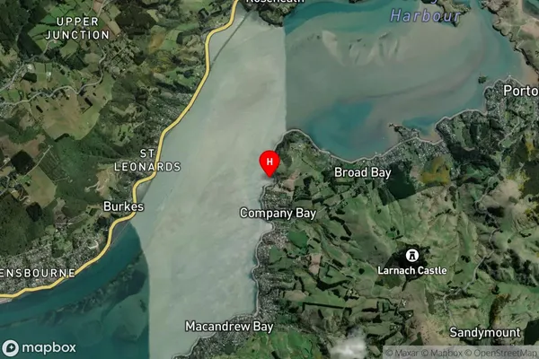 Raynbirds Bay,Otago Satellite Map