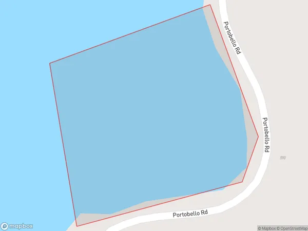 Raynbirds Bay, Otago Polygon Area Map