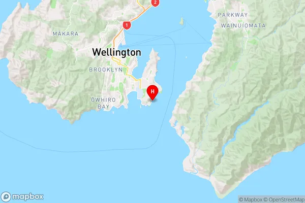Reef Bay,Wellington Region Map