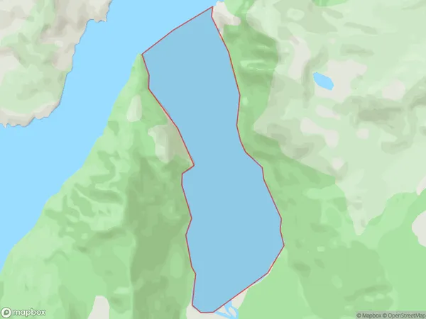 Revolver Bay, Southland Polygon Area Map