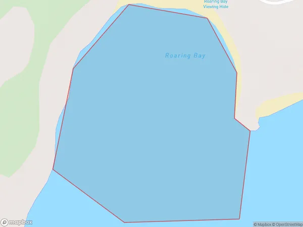 Roaring Bay, Otago Polygon Area Map