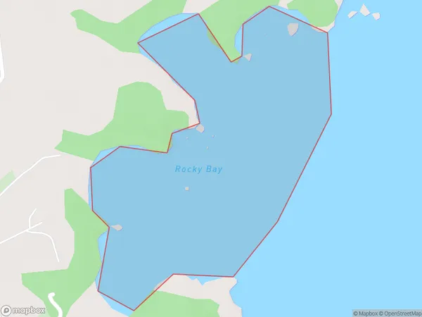 Rocky Bay, Otago Polygon Area Map
