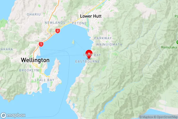 Rona Bay,Wellington Region Map