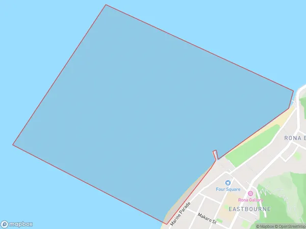 Rona Bay, Wellington Polygon Area Map