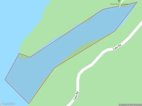 Rosie Bay, Hawke's Bay Polygon Area Map