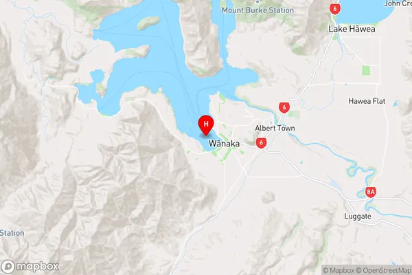 Roys Bay,Otago Region Map