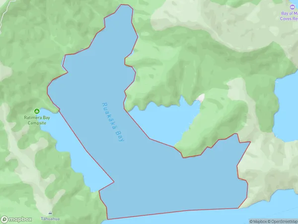 Ruakaka Bay, Marlborough Polygon Area Map