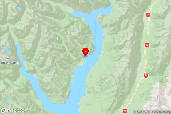 Safe Cove,Southland Region Map