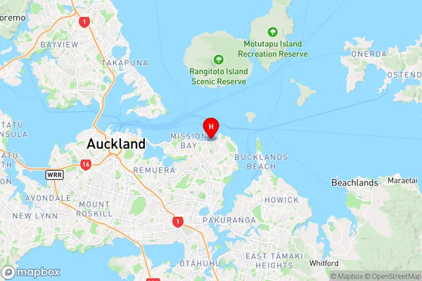 Saint Heliers Bay,Auckland Region Map