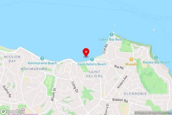 Saint Heliers Bay,Auckland Area Map