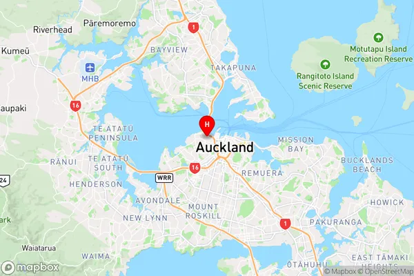 Saint Marys Bay,Auckland Region Map