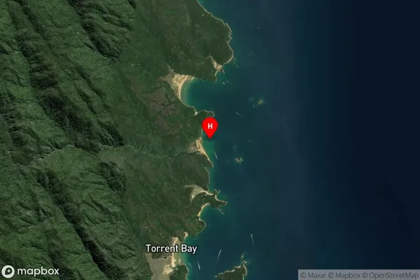 Sandfly Bay,Tasman Satellite Map